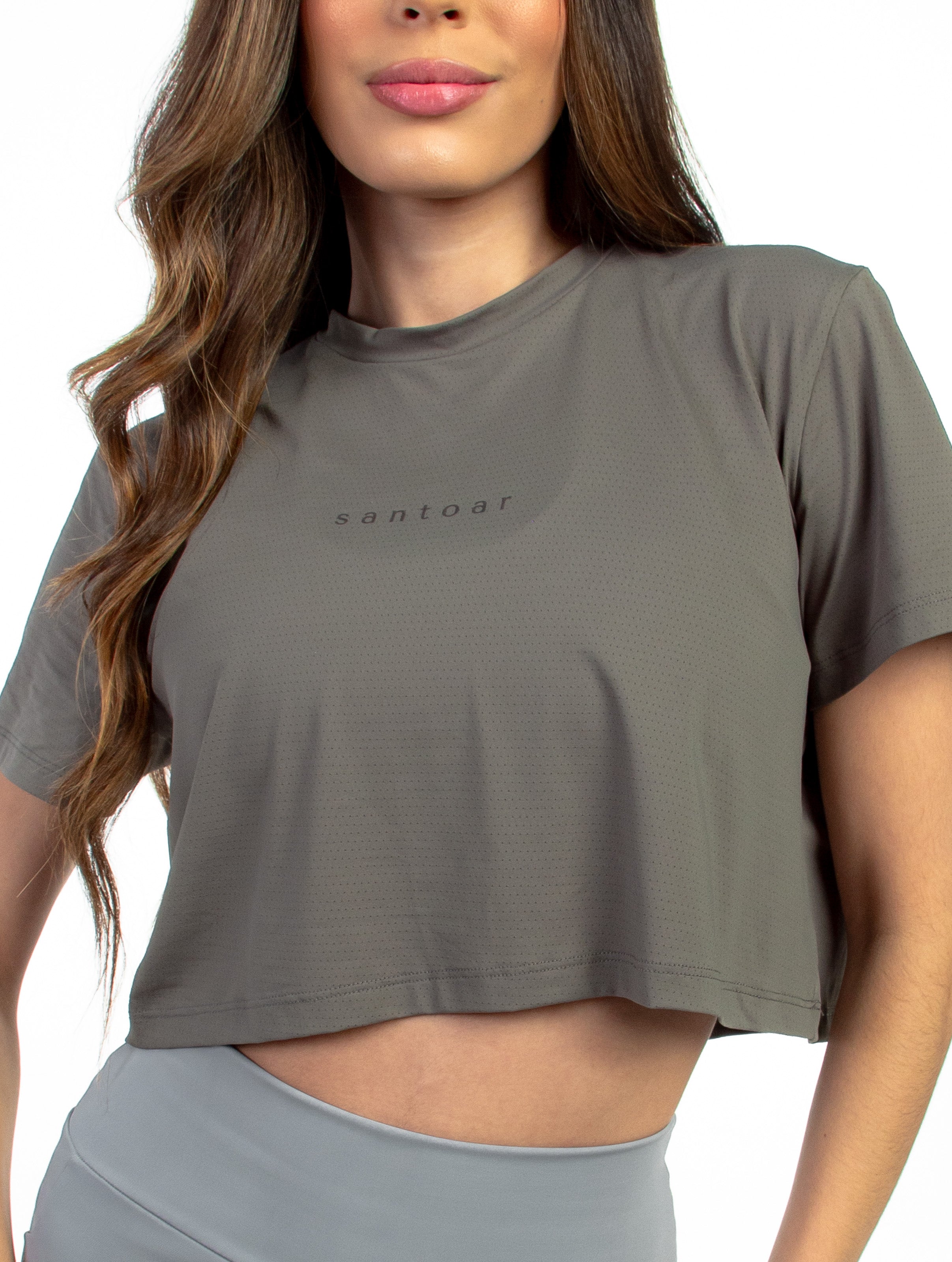 Cropped Fitness Feminino Linha Basic - UV 50+